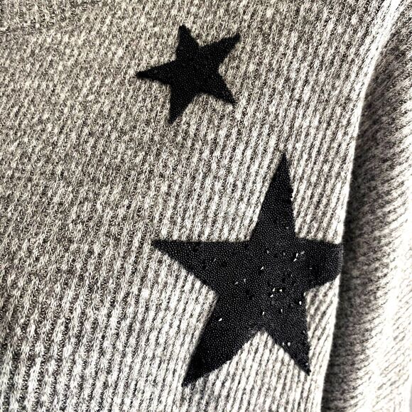 NWT Karen Kane Big Sky Embellished‎ Top Color Block Star Ribbed Size Large - Picture 3 of 7